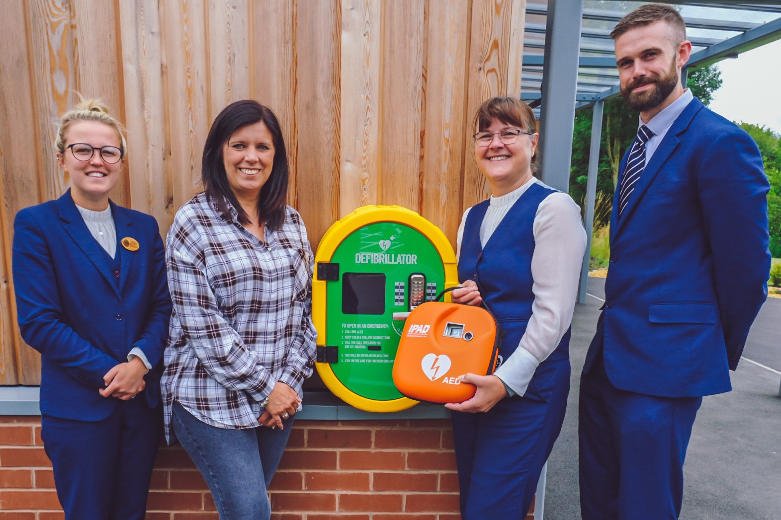 Cannock Chase Crematorium fits a Defibrillator