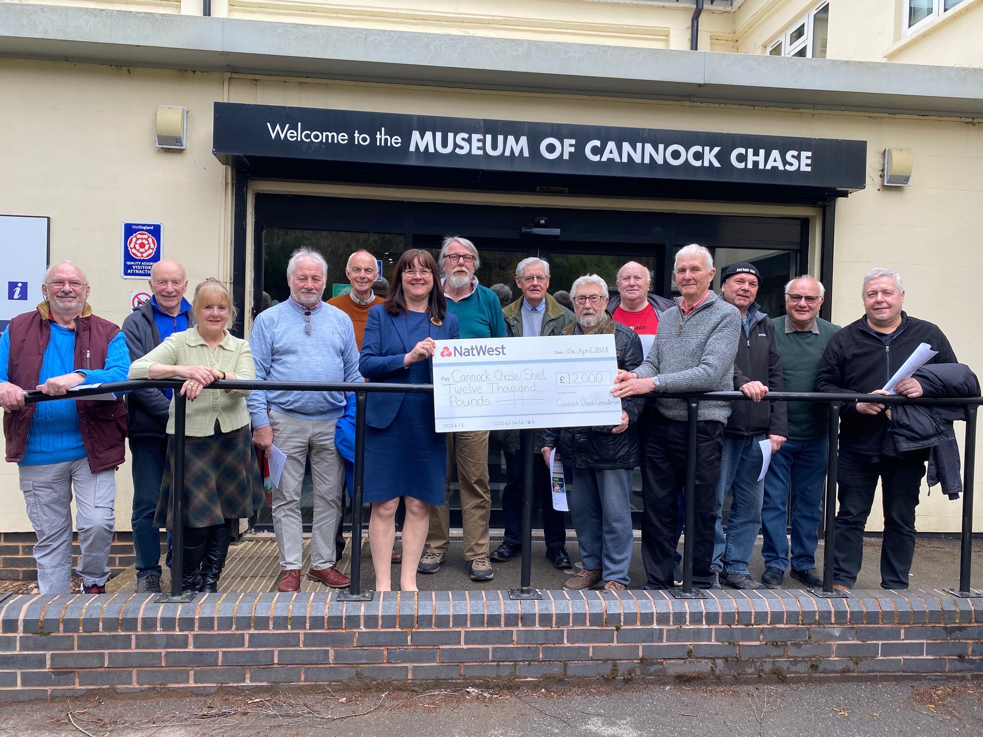 Cannock Chase Crematorium £12,000 donation to Cannock Chase Shed is helping local people and local community projects